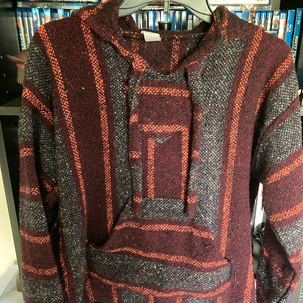 Red Drug Rug Baja Hoodie